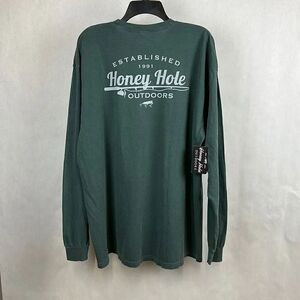 NWT Honey Hole Outdoors Shirt Unisex Size 2XL Long Sleeve Green